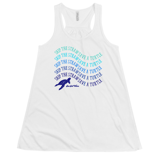 Save a Turtle Flowy Racerback Tank