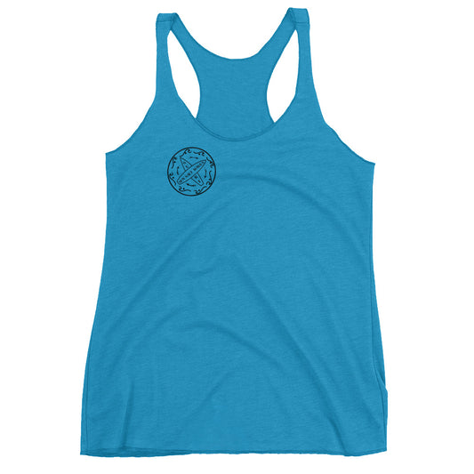 Surf School Racerback Tank from Sun Salt Waves Turquoise