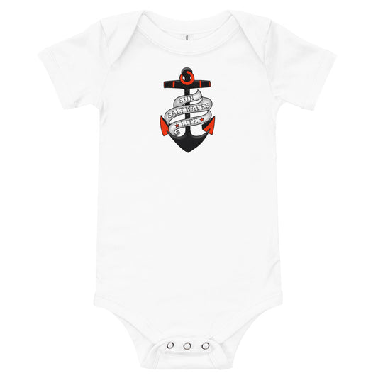 Sink or Swim Onesie Tattoo Anchor Design Sun Salt Waves 