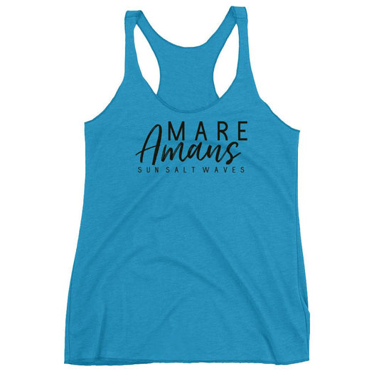 Sea Lover Racerback Tank Sun Salt Waves Latin Mare Amans Junior Women 