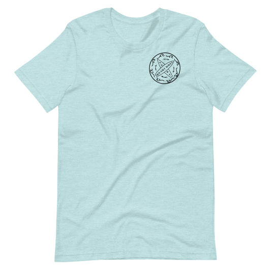 Surf School Tee from Sun Salt Waves Heather Prism Blue